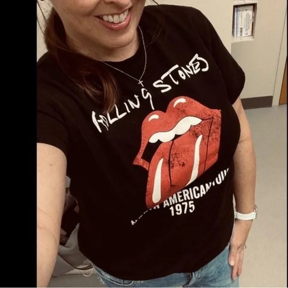 Men's Universal The Rolling Stones Graphic T-Shirt - Black L - Picture 5 of 7